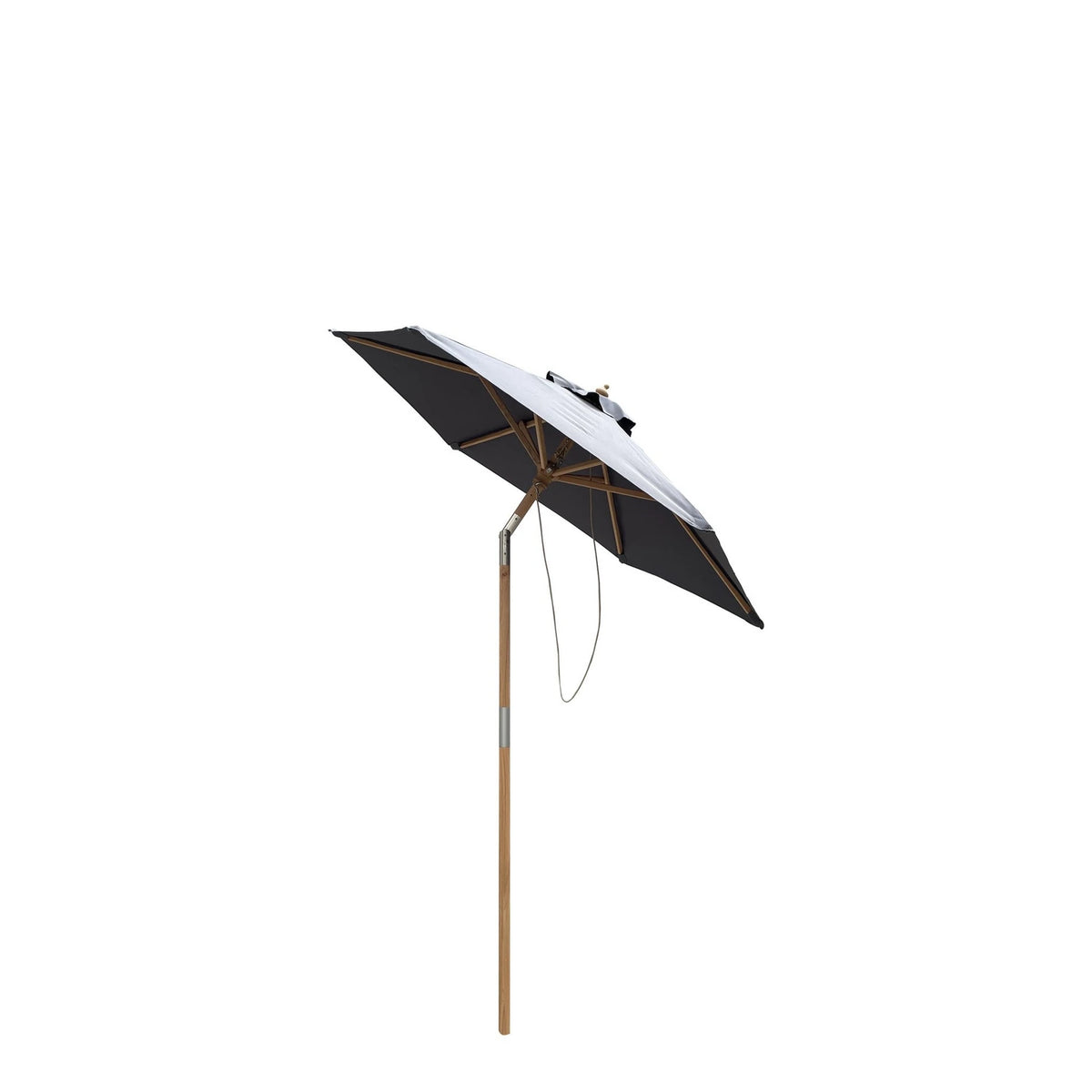 Venedig Parasol Ø1.8 m, Beech Pole - Grey