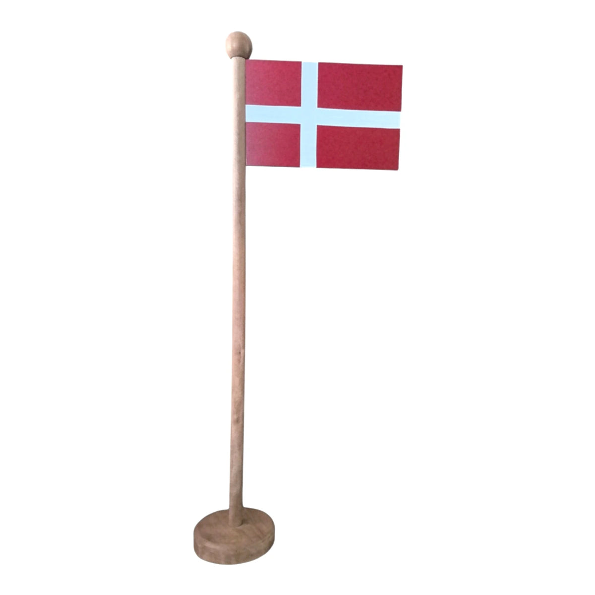 Danish Flag on Amberwood Pole 150 cm