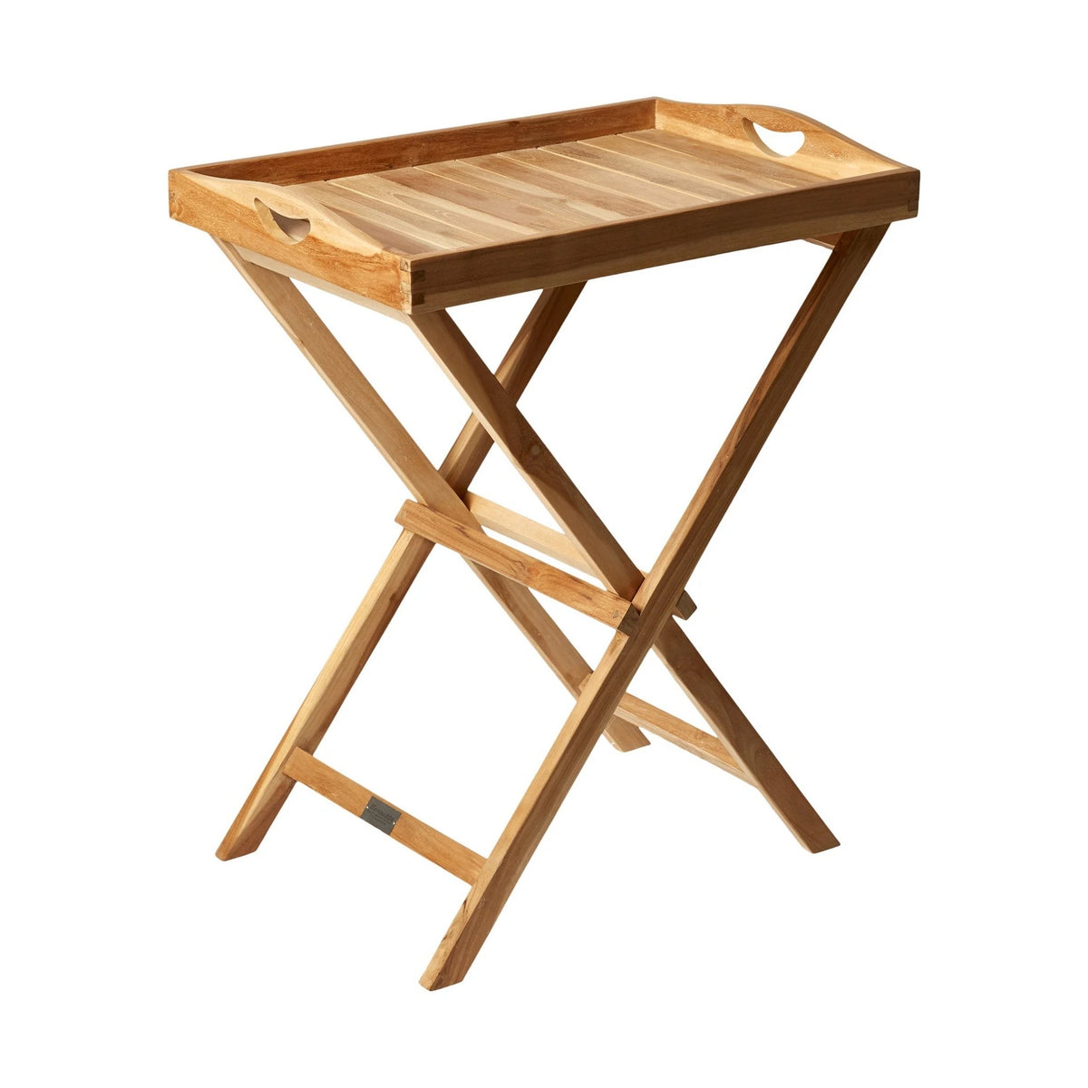 Teak Tray Table 65 x 60 x 40 cm