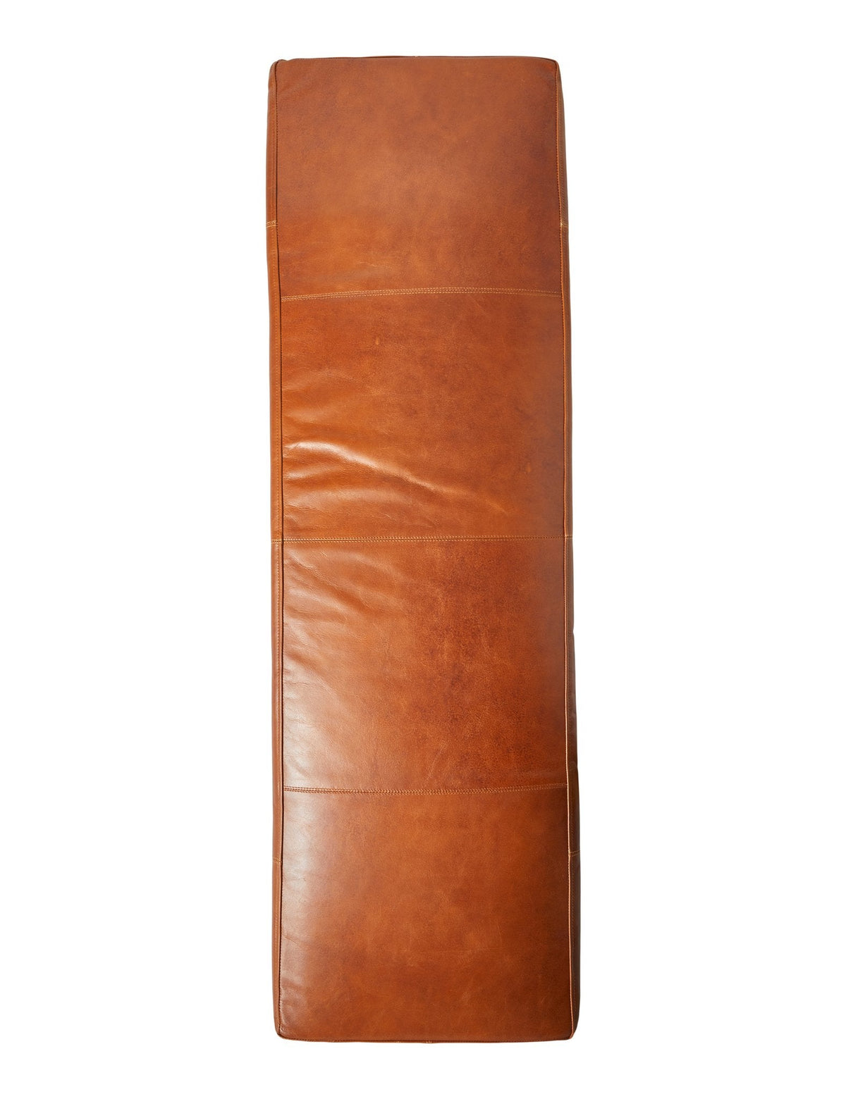 Buffalo Leather Bench Cushion 140 x 40 x 5 cm - Cognac