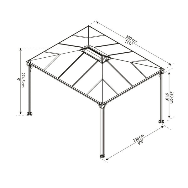 Pavilion Martinique 3600 – Anthracite Grey
