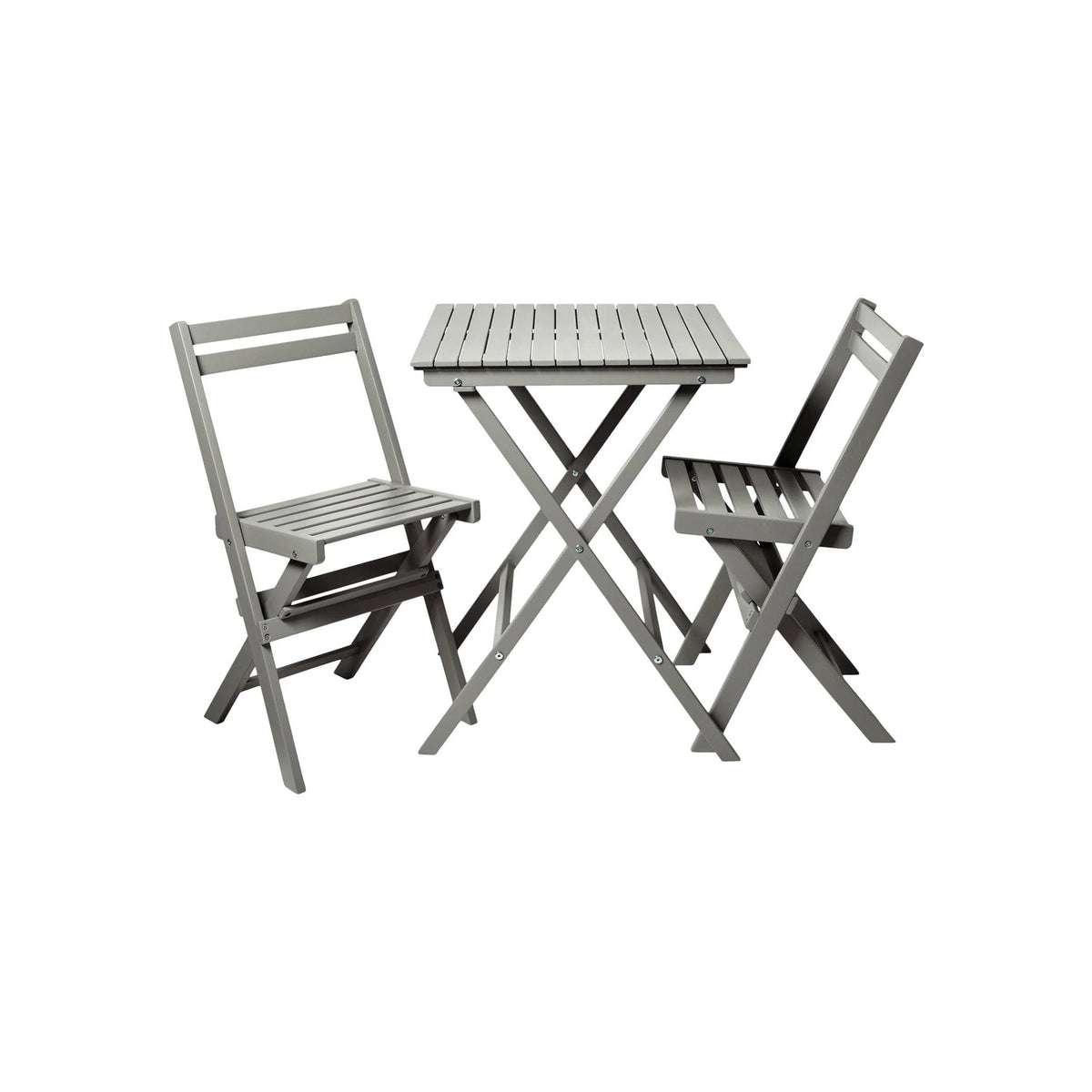 Tokyo Bistro Set, Folding Table and 2 Chairs - Sand