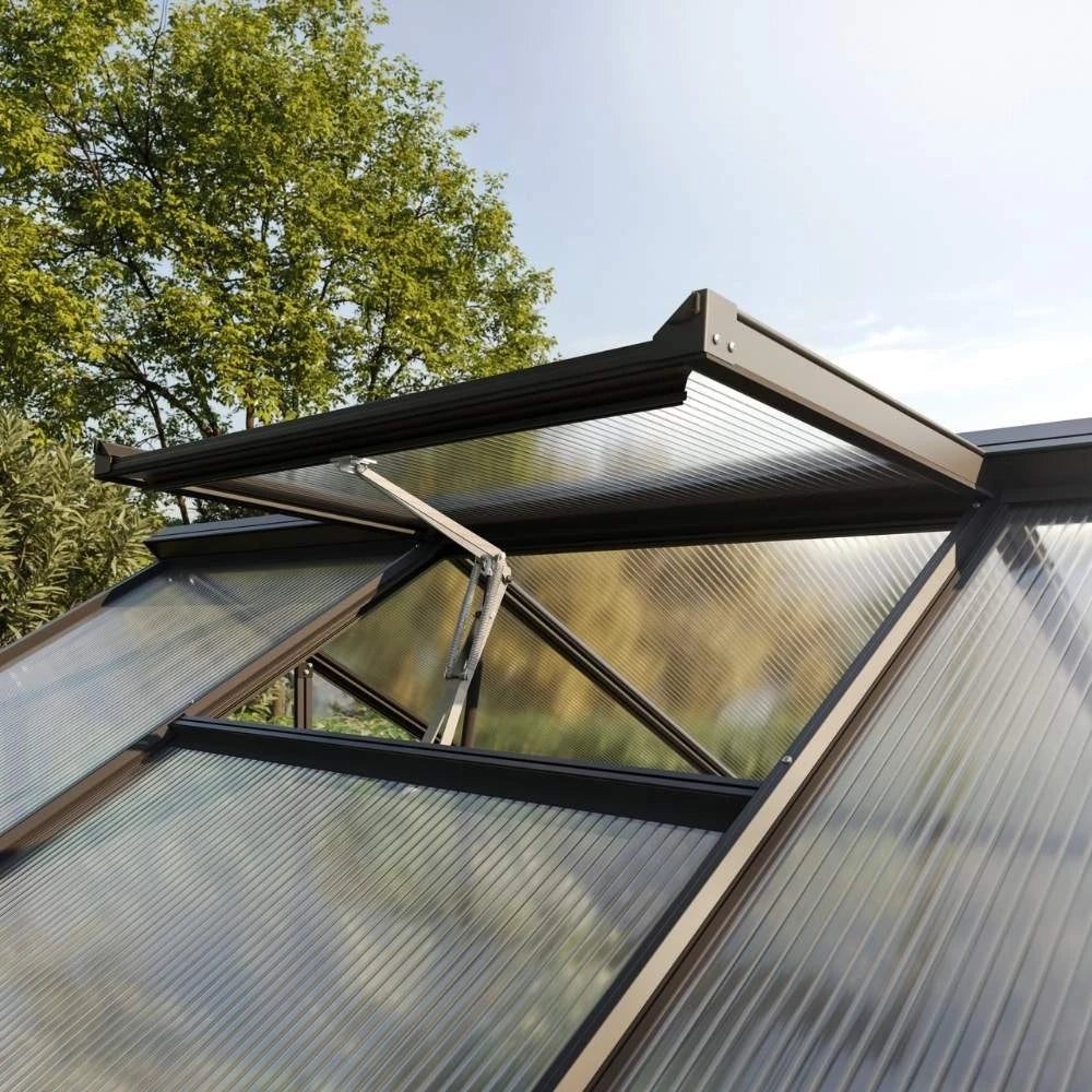 Greenhouse Galant II, only polycarbonate, anthracite-grey