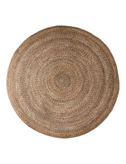 Hand-Woven PET Rug Ø120 cm - Brown