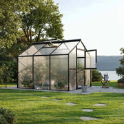 Greenhouse Novum III, only polycarbonate, anthracite-grey