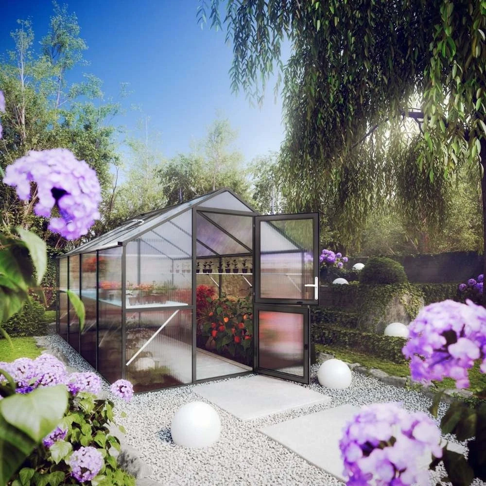 Rose IV Anthracite Grey Greenhouse KGT – Premium Quality