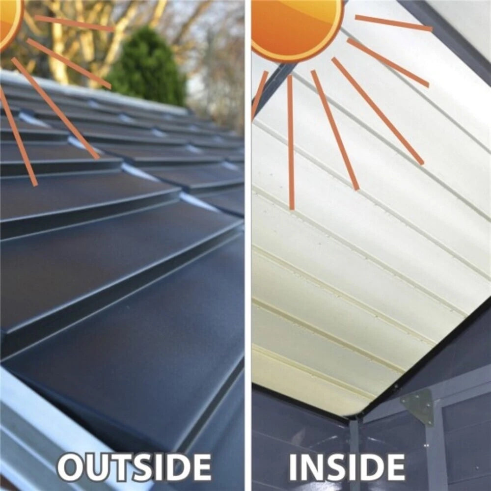 Skylight 4 ft. x 6 ft. Shed Kit – Midnight Grey
