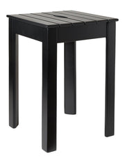 Tokyo Stackable Stool Acacia 32 x 32 x 46 cm - Black