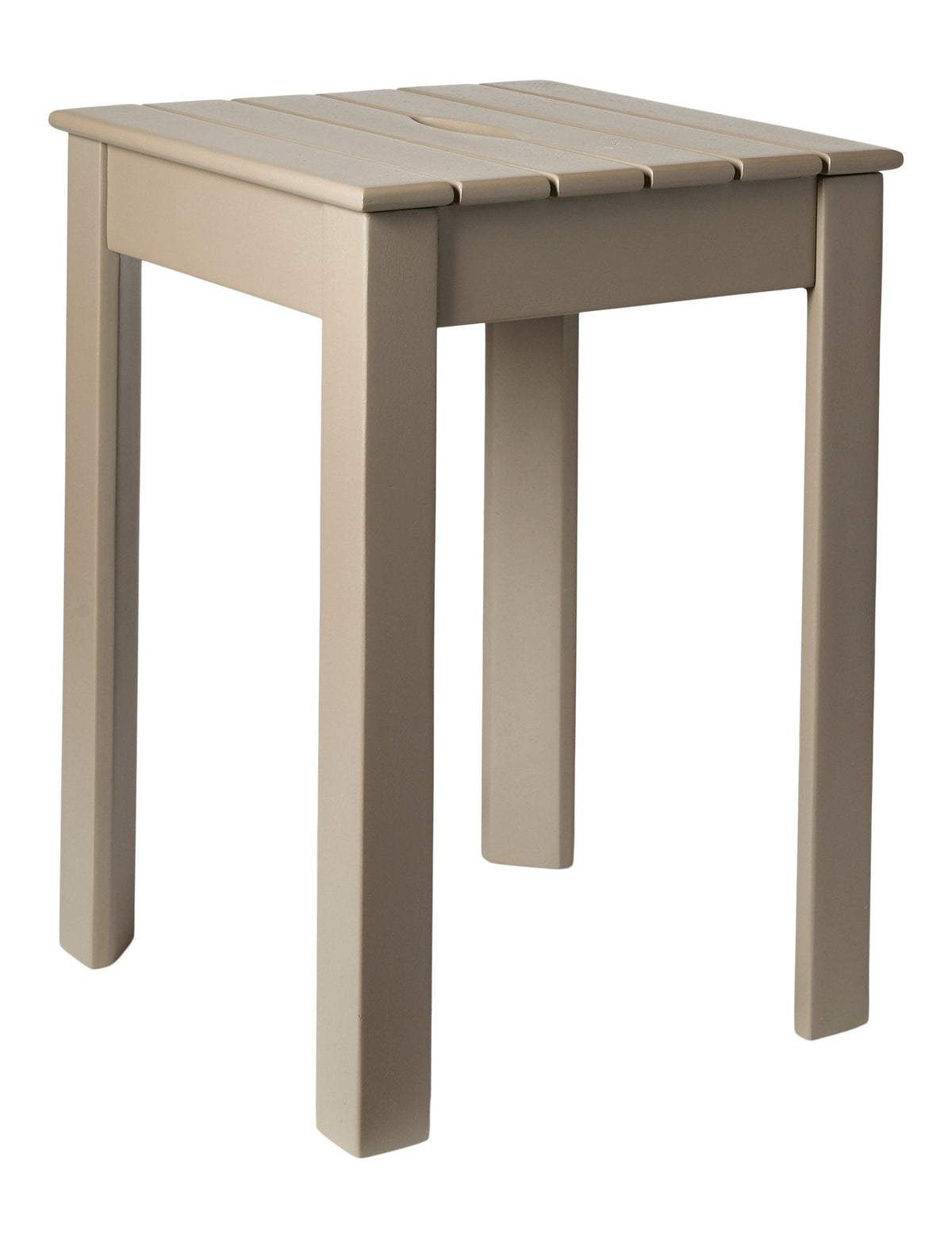 Tokyo Stackable Stool Acacia 32 x 32 x 46 cm - Taupe